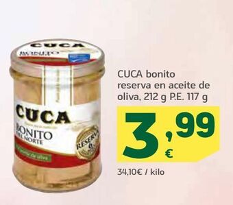 HiperDino Cuca bonito reserva en aceite de oliva oferta