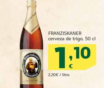 HiperDino Franziskaner cerveza de trigo oferta