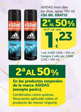 HiperDino Adidas men deo ice dive, spray oferta