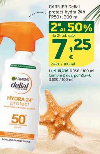HiperDino Garnier delial protect hydra 24h fp50+ oferta