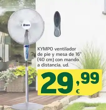 HiperDino Kympo ventilador de pie y mesa de 16" (40cm) con mando a distancia oferta