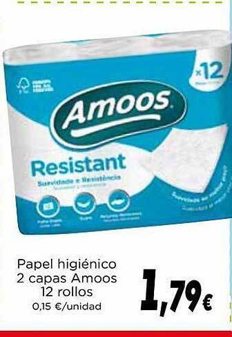 Proxi Papel Higiénico 2 Capas Amoos 12 Rollos oferta