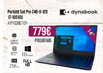 MR Micro Portátil Sat Pro C40-g-120 17-10510u Dynabook oferta