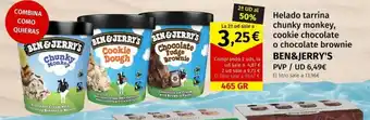 Maskom Supermercados Ben&Jerry's Helado tarrina chunky monkey,cookie chocolate o chocolate brownie oferta