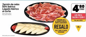 AhorraMas Jamón de cebo 50% ibérico legado ibérico al corte oferta