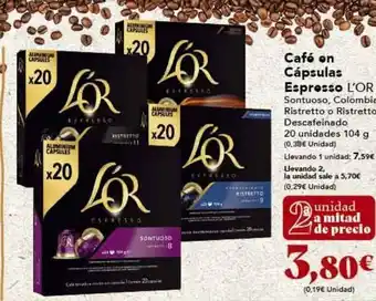 Gadis Cápsulas de café l'or oferta