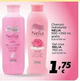 Supermercados Piedra Champú Hidratante Nelia Gel Rosa Nelia oferta