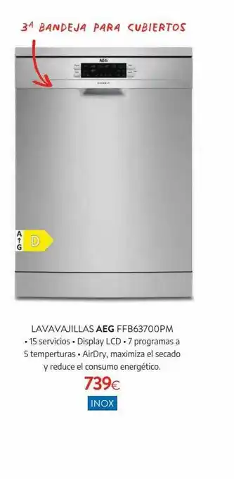 Tien 21 Lavavanillas Aeg Ffb63700pm oferta