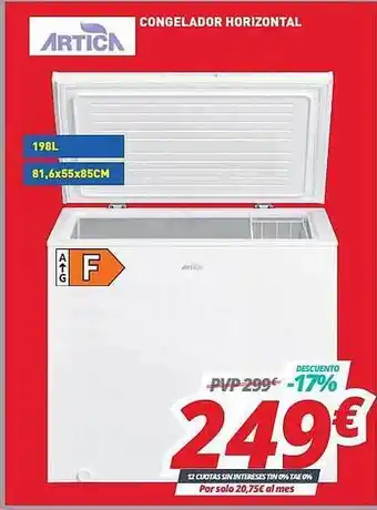 Mi electro Artica Congelador Horizontal oferta