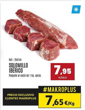 Makro Solomillo Ibérico oferta