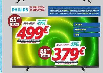 Mi electro Philips Tv 65pus7406 Tv 55pus7406 oferta