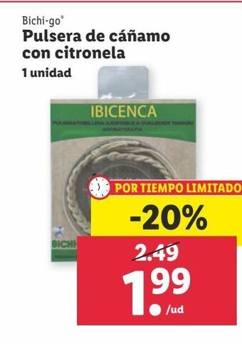 Lidl Pulsera antimosquitos oferta