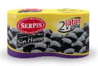 FROIZ Aceitunas serpis negras sin hueso 2x85 g oferta