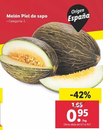 Lidl Melón oferta