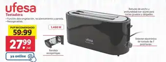 Lidl Tostadora ufesa oferta