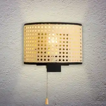 Aplique de pared bambú e27 jicama