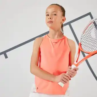 Decathlon Camiseta sin mangas de tenis niña artengo ttk 900 coral oferta