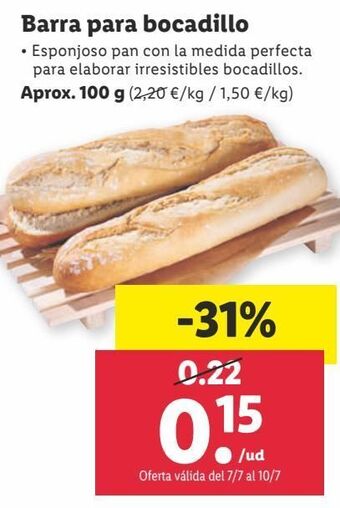 Lidl Pan oferta