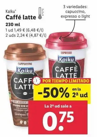 Lidl Café kaiku oferta