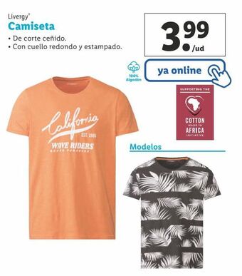 Lidl Camiseta livergy oferta