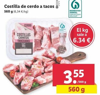 Lidl Costillas de cerdo oferta