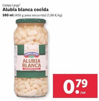 Lidl Alubias blancas campo largo oferta