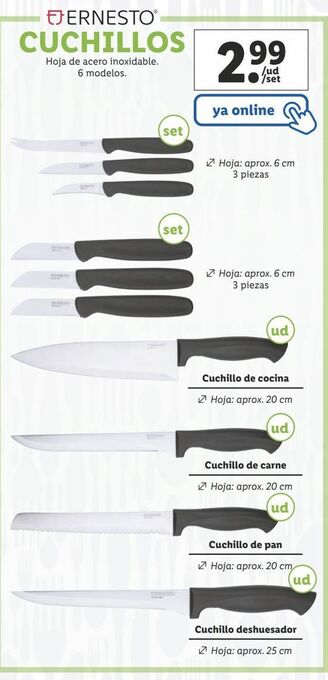 Lidl Cuchillos ernesto oferta