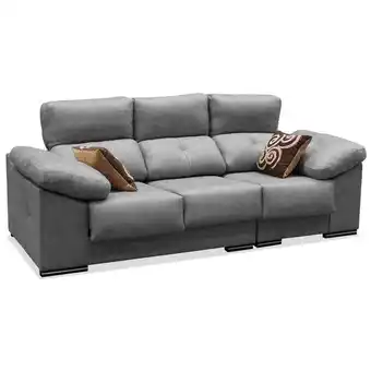 Ahorro Total Maxi-sofá 3 plazas evoque 280 cm. en color gris cemento en ahorro total oferta