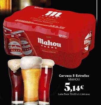 Gadis Cerveza 5 Estrellas Mahou oferta