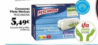 Gadis Corazones Filete Merluza Pescanova oferta