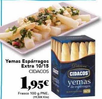 Gadis Yemas Espárragos Extra 10-15 Cidacos oferta
