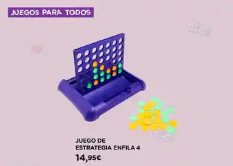 Hipercor Juego De Estrategia Enfila 4 oferta