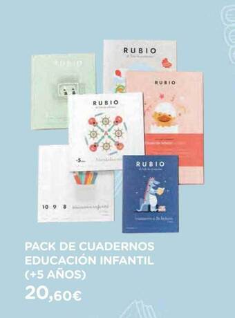 Hipercor Pack De Cuadernos Educación Infantil (+5 Años) oferta