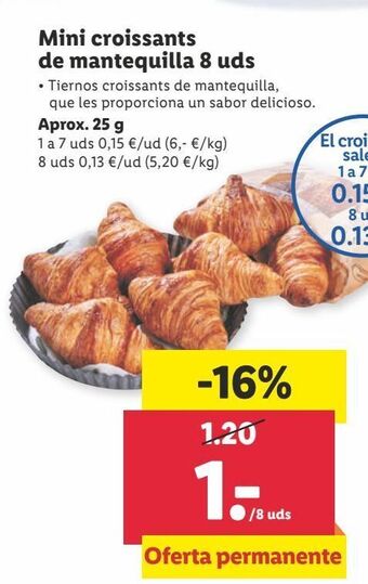 Lidl Mini croissant oferta
