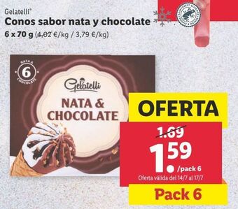 Lidl Helados gelatelli oferta