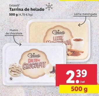 Lidl Tarrina de helado gelatelli oferta