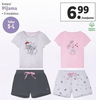 Lidl Pijama esmara oferta