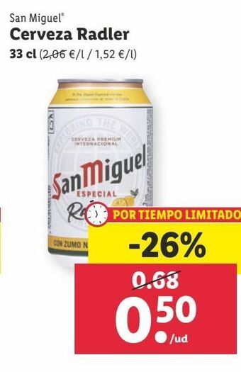 Lidl Cerveza san miguel oferta
