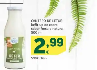 HiperDino Cantero De Letur Kéfir Up De Cabra Sabor Fresa O Natural oferta