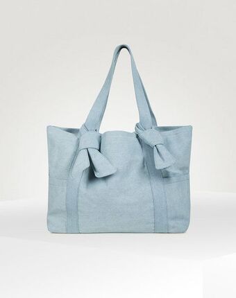 Naf Naf Bolsa denim color azul cielo oferta