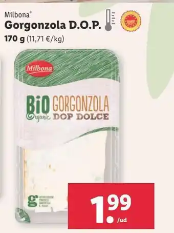 Lidl Gorgonzola milbona oferta