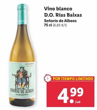 Lidl Vino blanco oferta