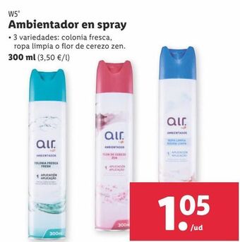Lidl Ambientadores w5 oferta