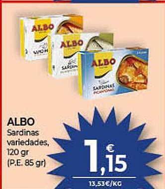 CashDiplo Albo Sardinas Variedades oferta