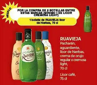 CashDiplo Ruavieja Pacharán Aguardiente Licor De Hierbas Crema De Orujo Regular O Cremosa Light oferta