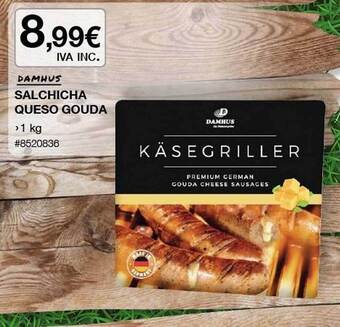 Costco Damhus Salchicha Queso Gouda oferta