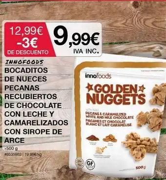 Costco Innofoods Bocaditos De Nueces Pecanas Recubiertos De Chocolate Con Leche Y Caramelizados Con Sirope De Arce oferta