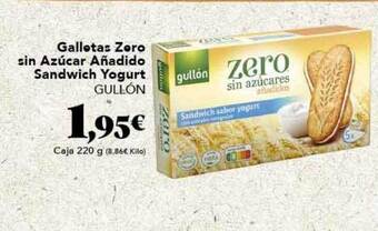 Gadis Galletas Zero Sin Azucar Añadido Sandwich Yogurt Gullón oferta