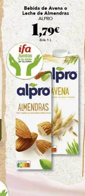 Gadis Bebida De Avena O Leche De Almendras Alpro oferta