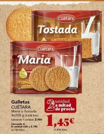 Gadis Galletas Cuétara oferta